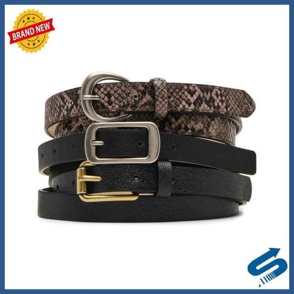 Women\'s 3-Pack Belts for Jeans Dresses Pants 36mm Wide Adjustable main image 5
